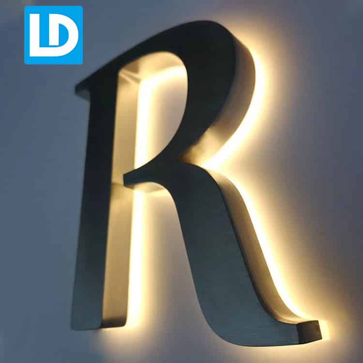 Backlit Lobby Signs Illuminated Metal Letters for Sign