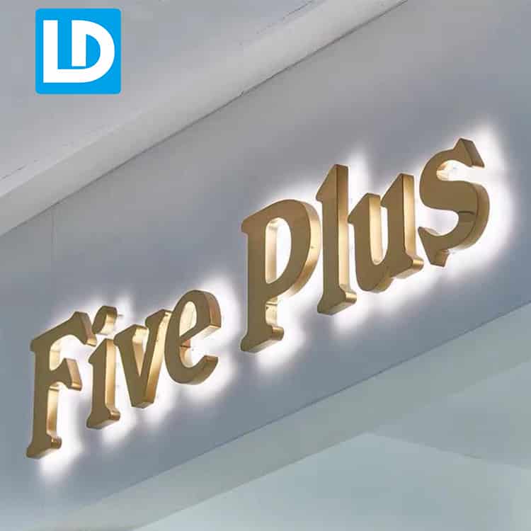 Custom LED Metal Signs Store Front Letters Signs