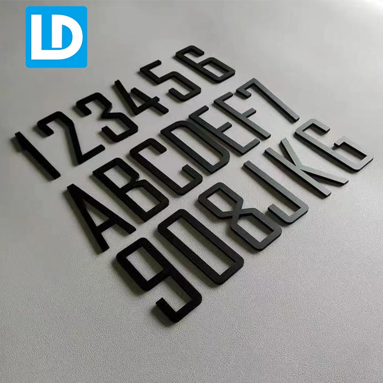 Metal House Numbers Building Lettering Signage