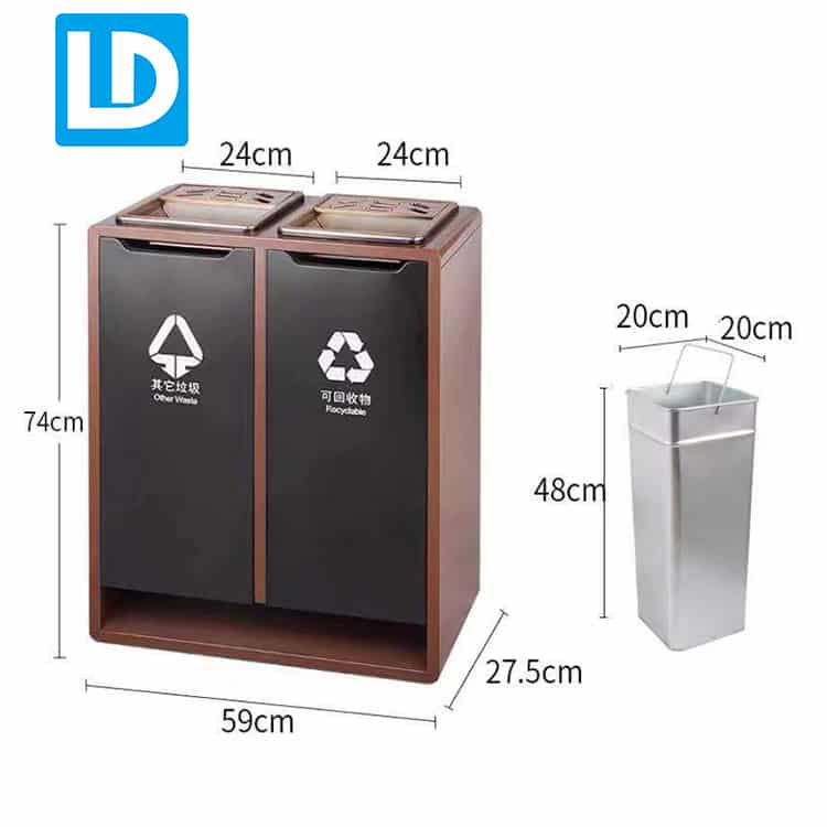 Custom Trash Cans for Indoor Recycling Bin