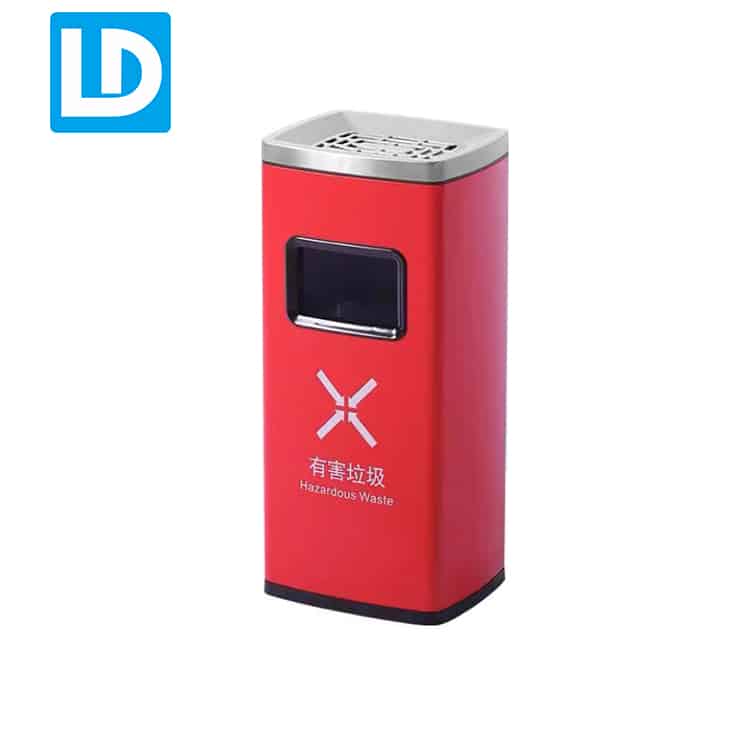Red Waste Bins Office Custom Trash Cans