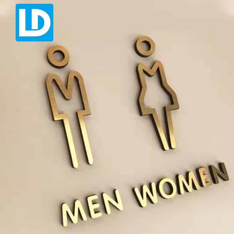Toilet Door Signage Men and Women Resroom Signs