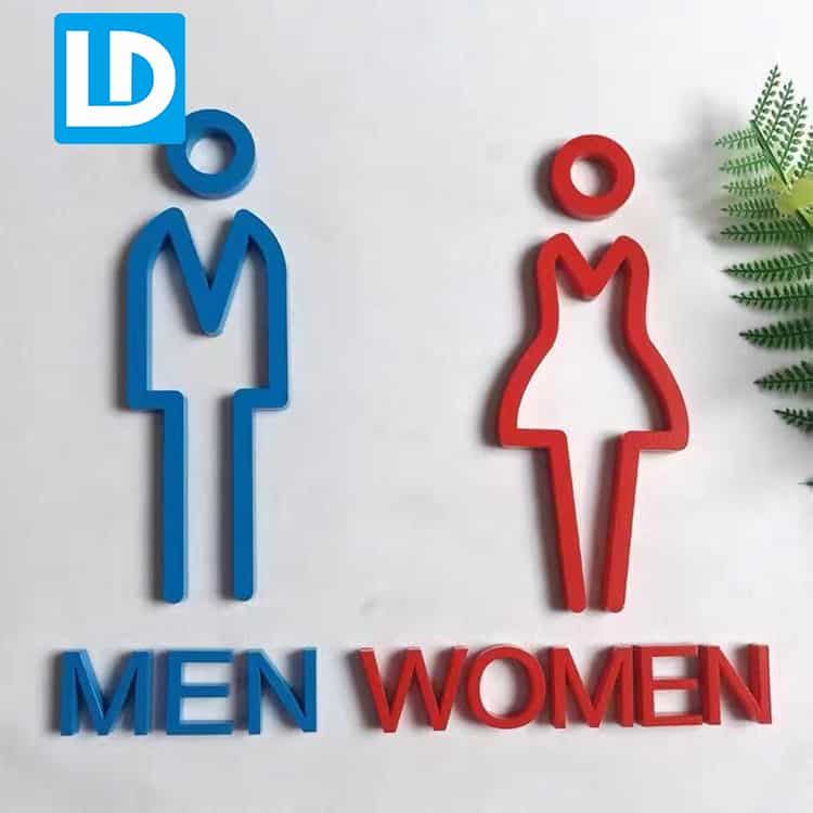 Men Toilet Sign & Women Toilet Sign