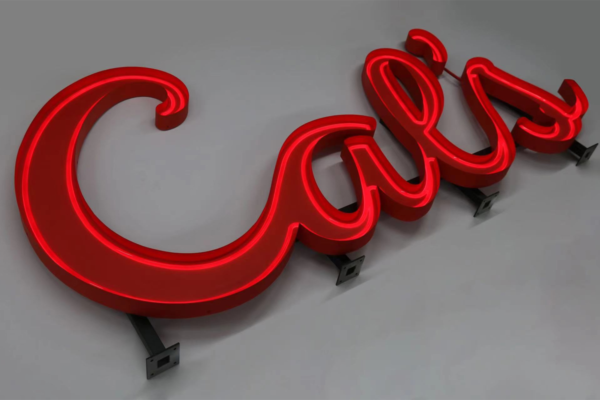 Light Up Logo Signs Freestanding Fake Neon Channel Letters