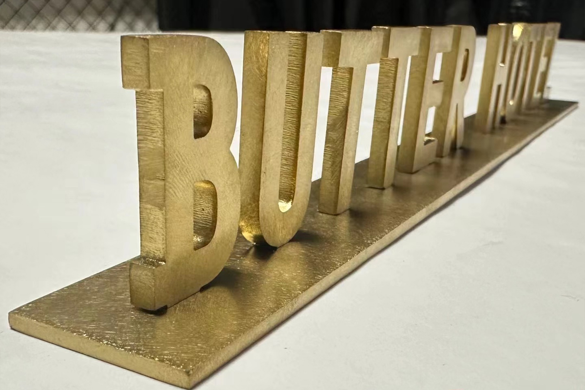 Brass Metal Letters for Table Top Signs