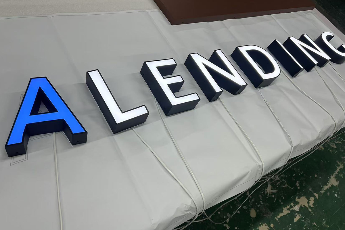 3D Channel Letters Face Lit Logo Signs for Wall