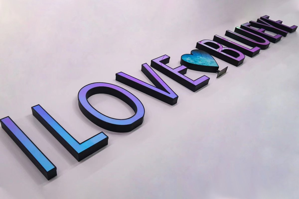 3D LED Sign Letters and Large Free Standing Logo Storefront Letter Signs