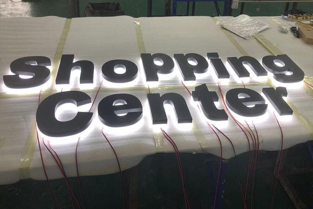 Reverse Channel Letters Outdoor Backlit Letter Signs