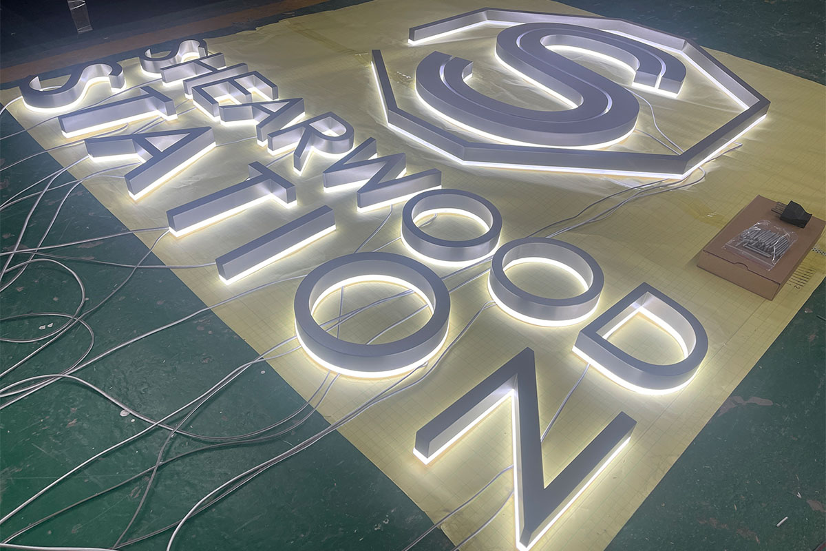 Back Lit Lettering & Logo Signs for Exterior Building