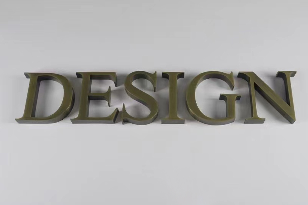 Antique Sign Letters 3D Metal Signage