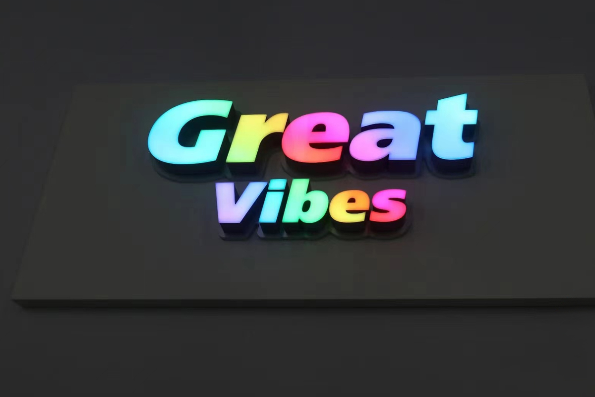 Colorful Signs with Programmable Channel Letters