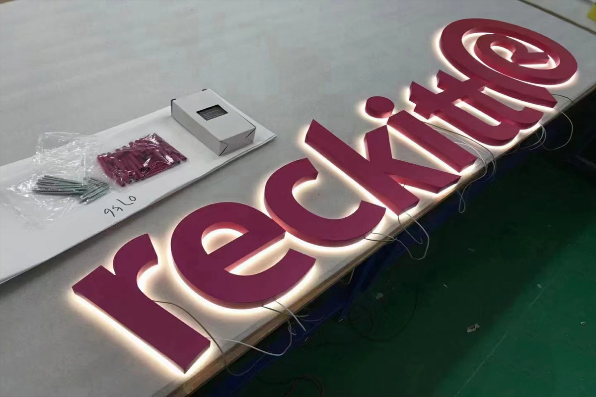 Custom Letter Signs with Halo Lighting