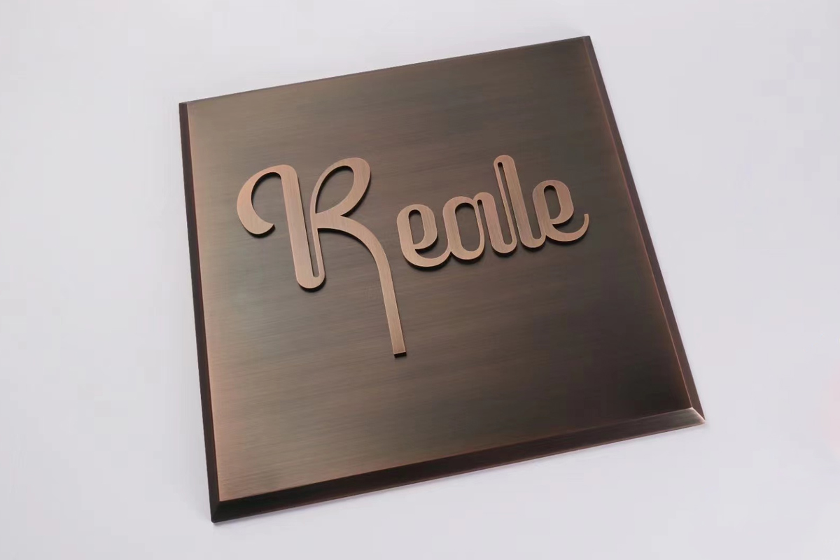 Metal Plaque Signs for Office Wall