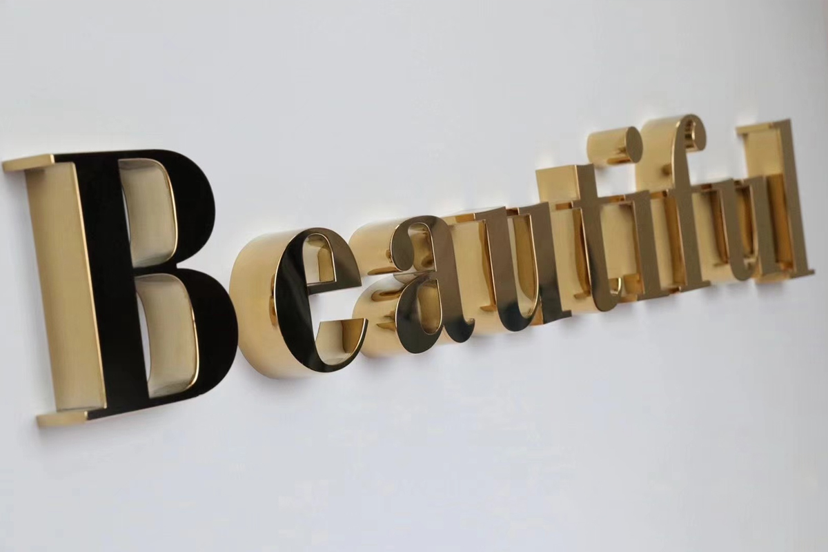 Stainless Steel Sign Board Outdoor Letters