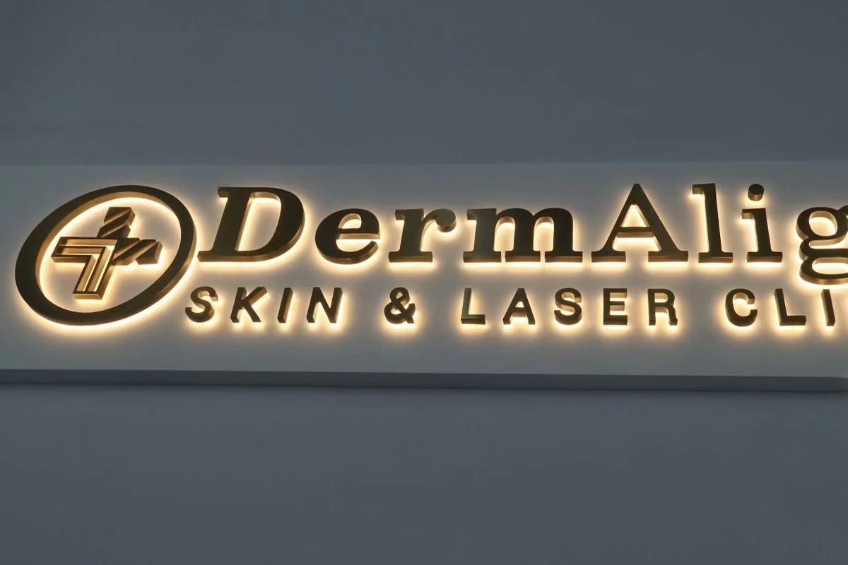 Lighted LED Business Sign