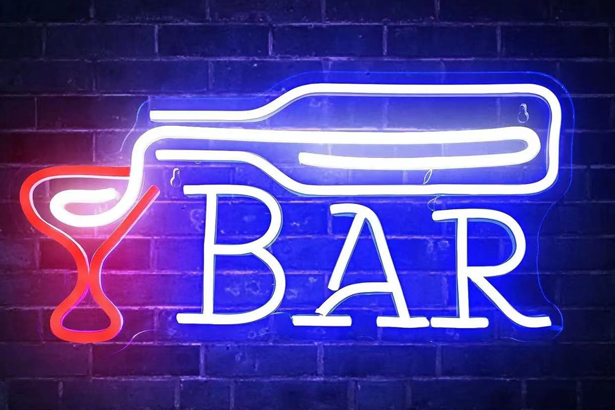 Beer Bottle Neon Bar Signs