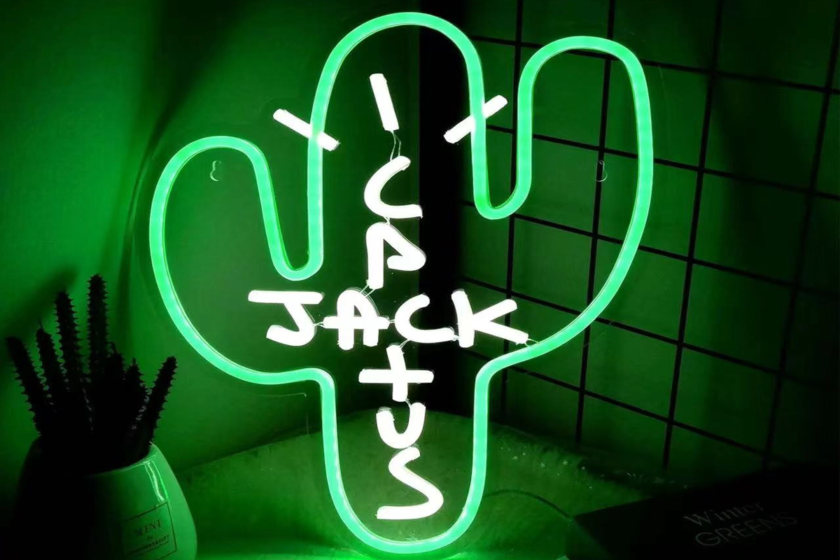 Custom Cactus Jack LED Neon Sign