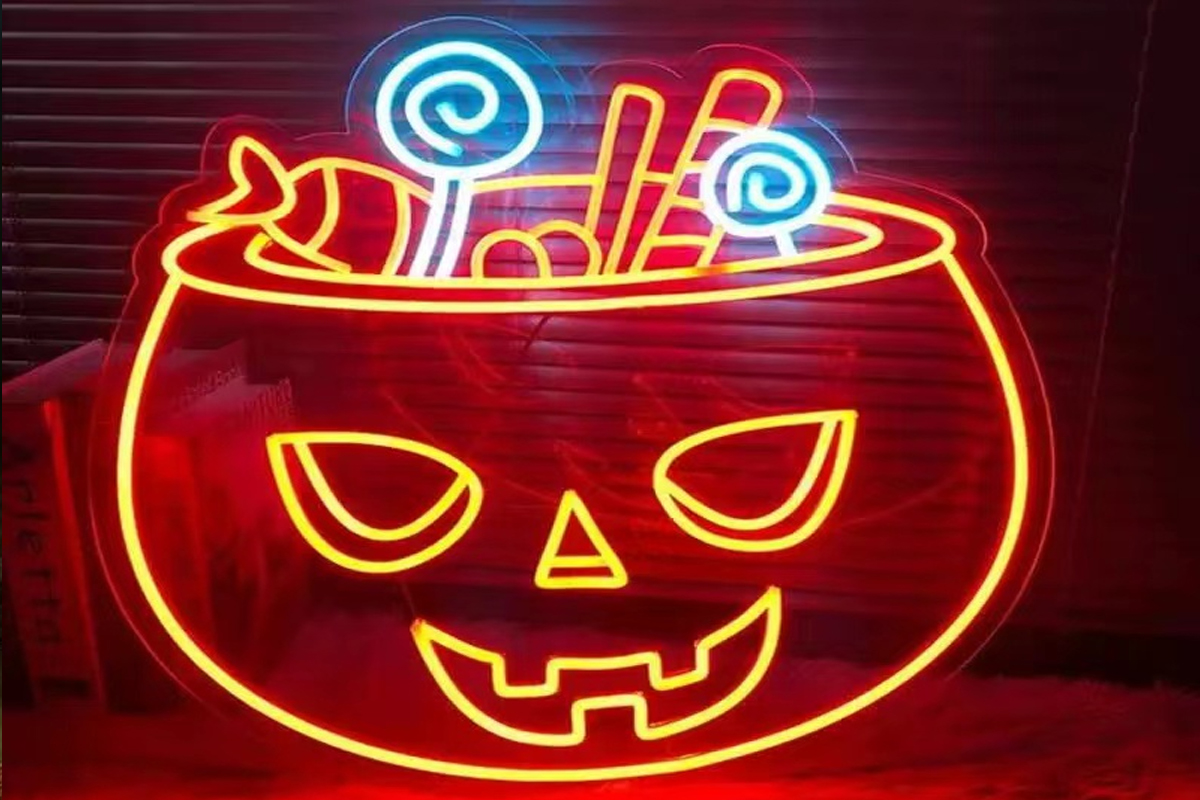 Pumpkin LED Neon Sign for Halloween