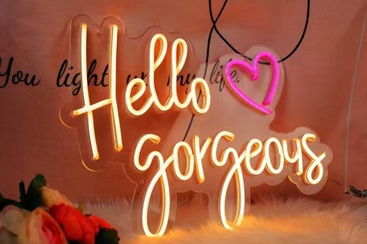 Custom Hello Gorgeous LED Neon Signs