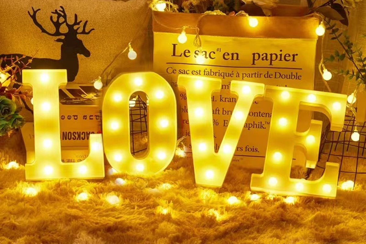 Custom LOVE Light Up Sign