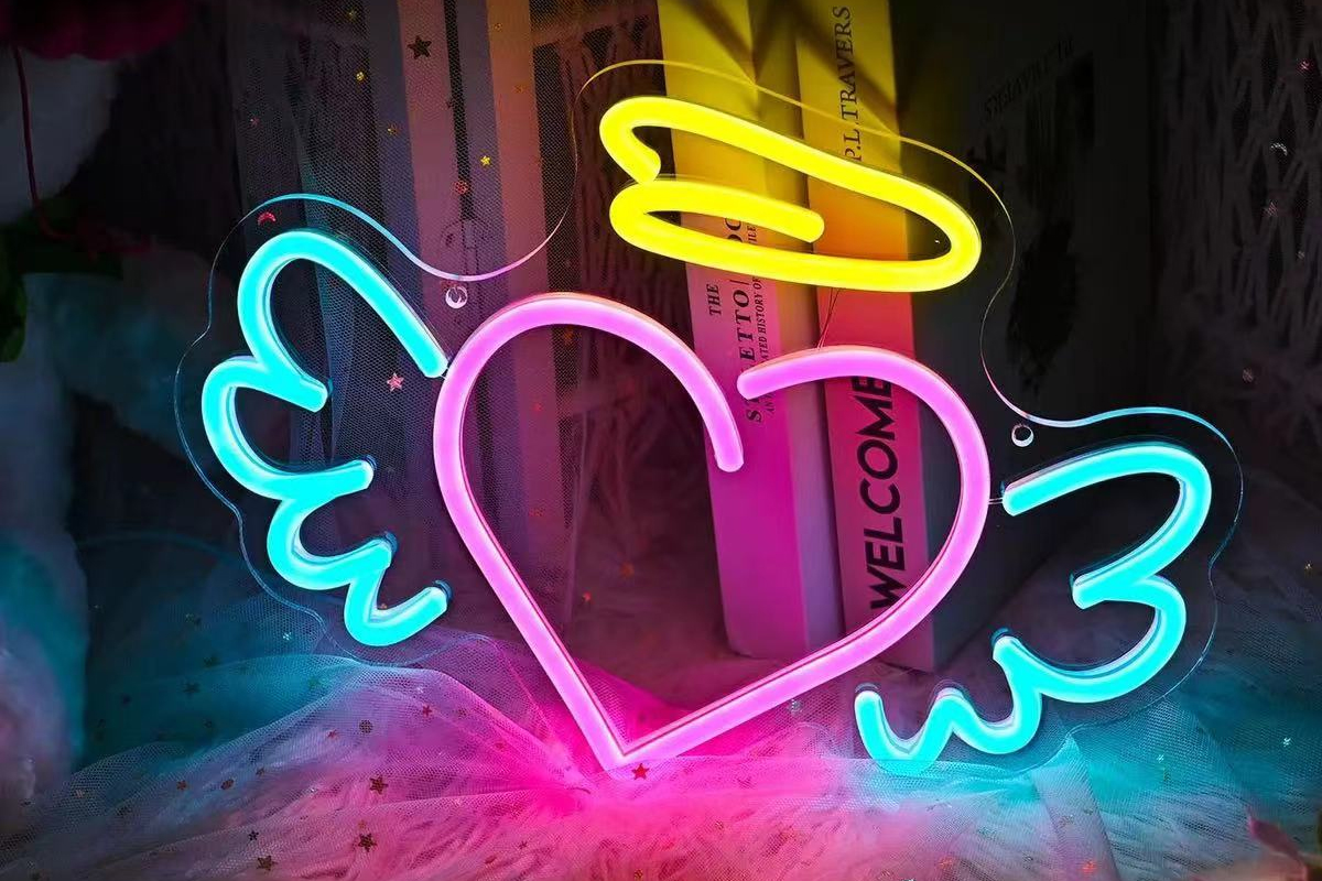 Customizable LED Neon Heart Sign