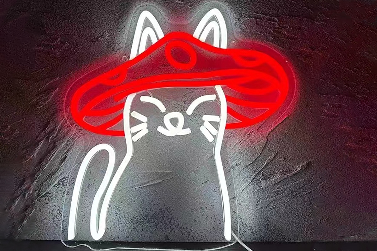 LED Cat Neon Sign