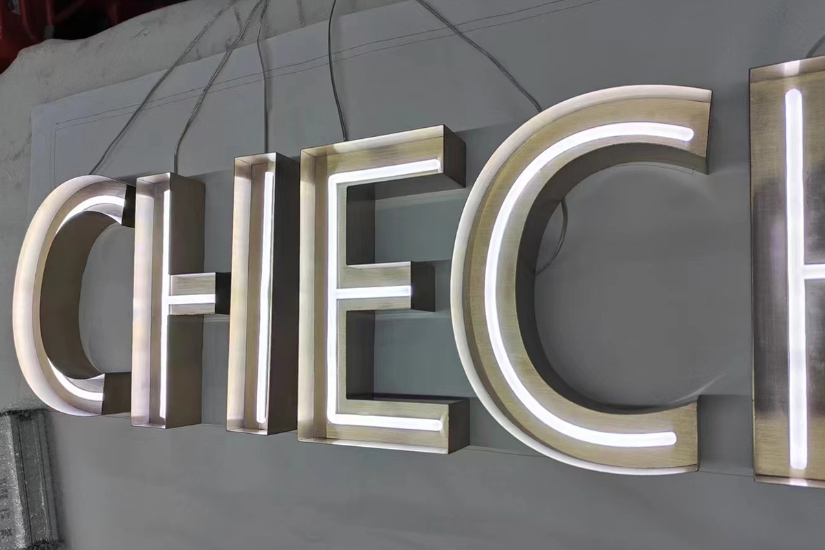 Light Up Metal Letters for Business