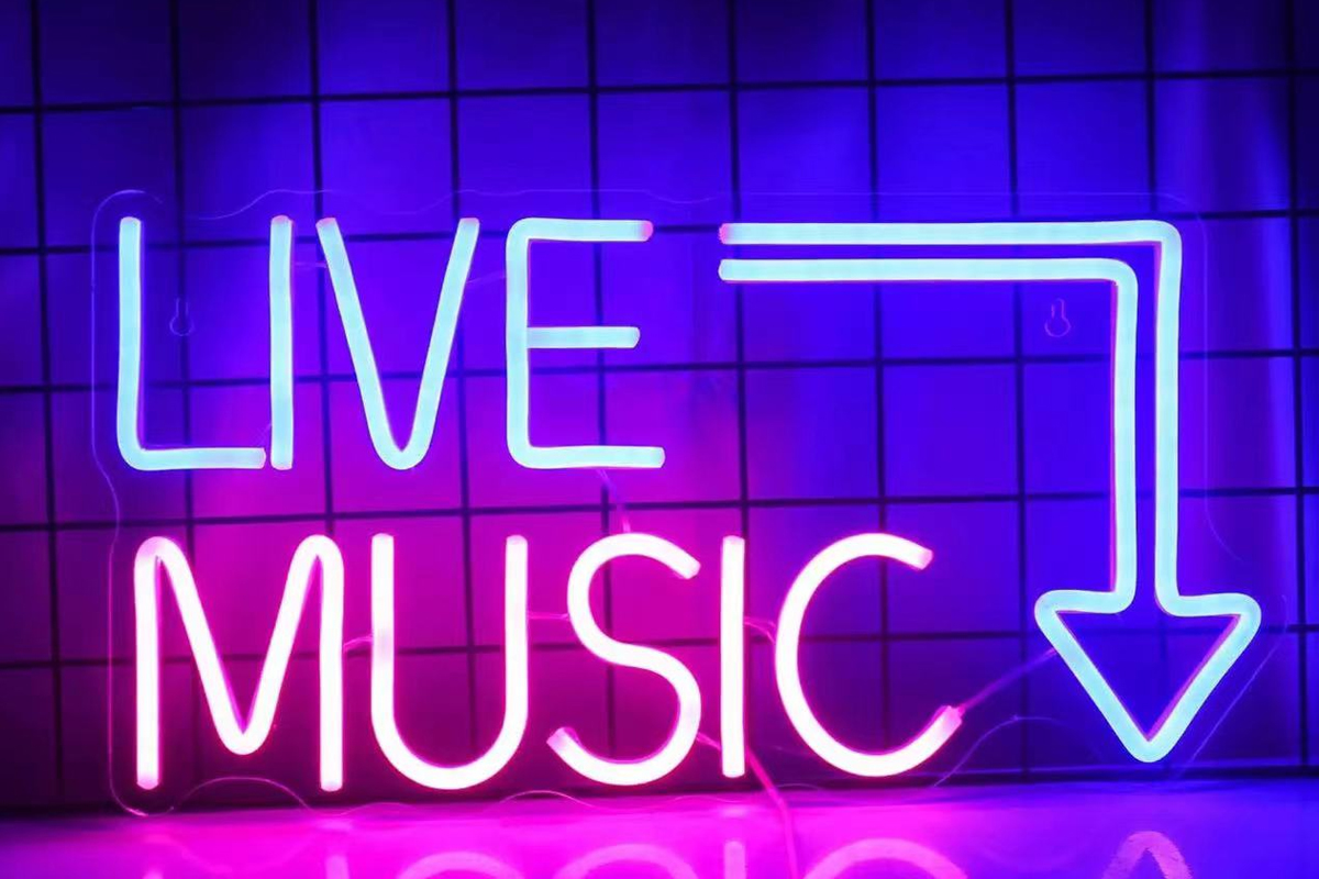 Live Music Neon Sign