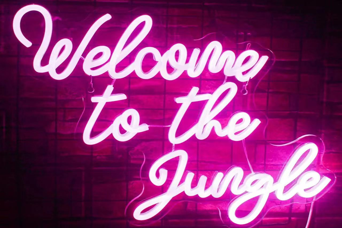 Custom Welcome to the Jungle Neon LED Sign