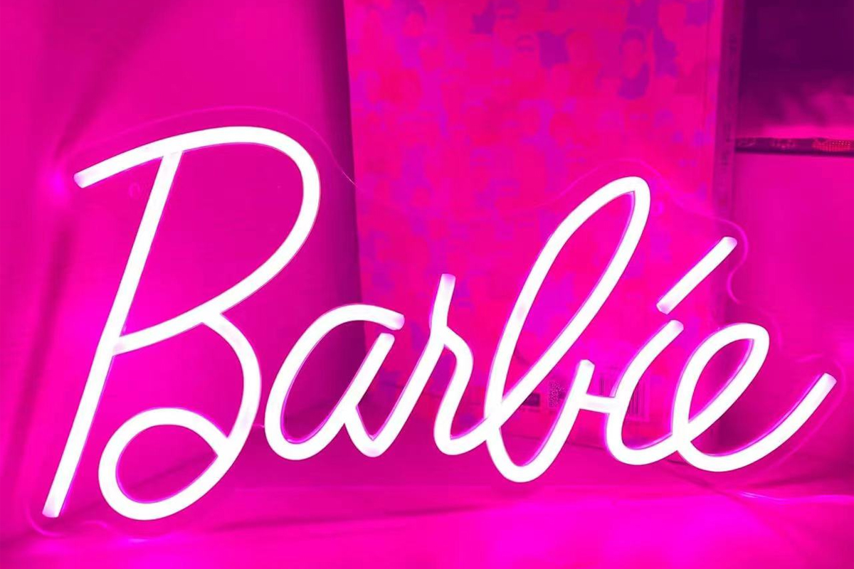 Pink LED Barbie Neon Sign for Bedroom Decor