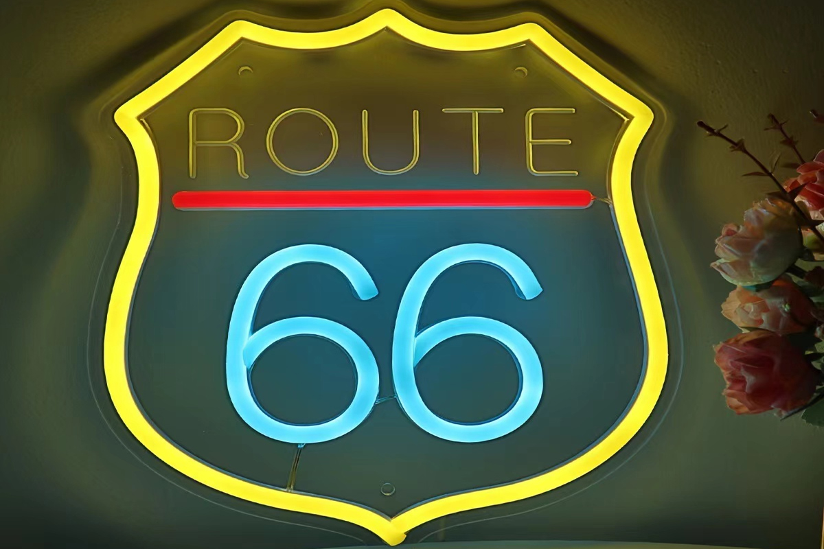 Route 66 Neon LED Sign